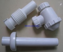塑料模具产品--白色塑料管